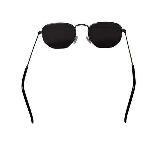 Retro Hexagonal Geometric Sunglasses Mirror Lens Classic Hipster Style Pre-Owned - Picture 3 of 11